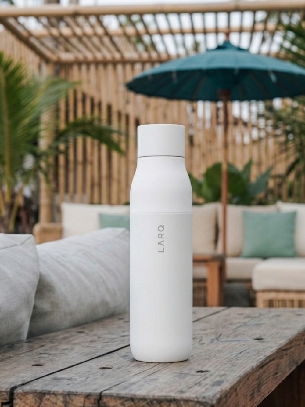 LARQ Bottle Pure water Self-Cleaning Granite white-500ml /17 oz. Brand new. UV-C
